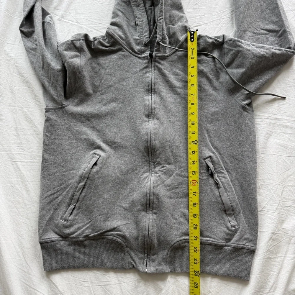 Mack Weldon Full Zip‎ Hoodie in Grey Heather in Size L